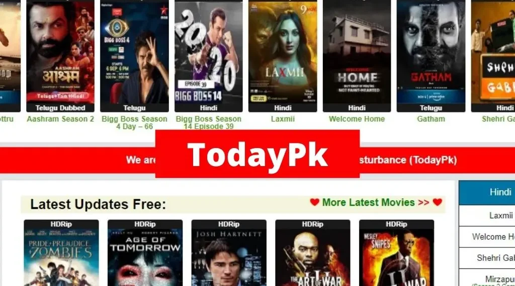 TodayPk – Best Website to Download Bollywood South Hindi Movies
